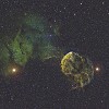 IC443 - Jelly Fish Nebula in HST palette